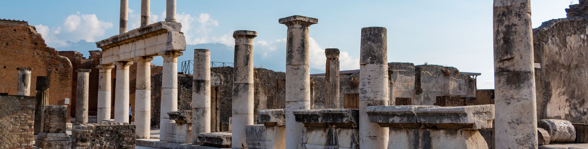 The ruins of Pompeii.