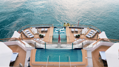 The top-down view of Evrima's aft.