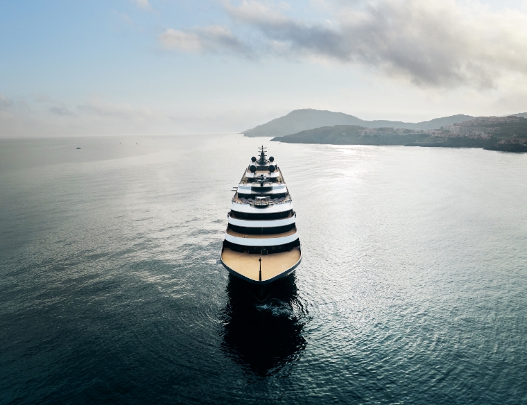 Evrima in the Caribbean ocean.