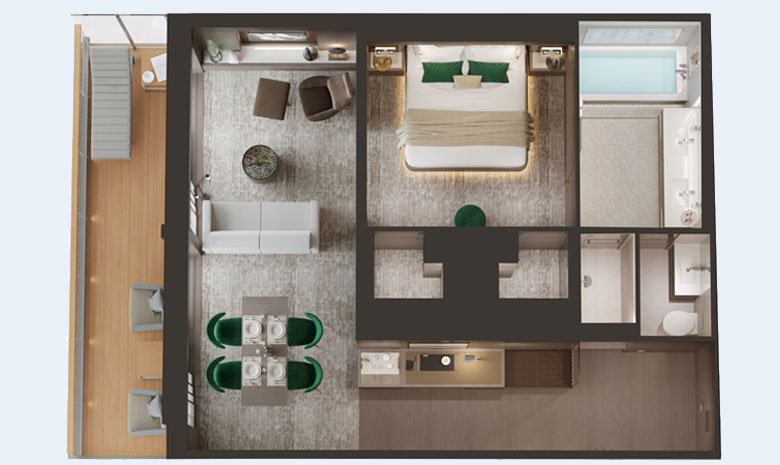 The grand suite.