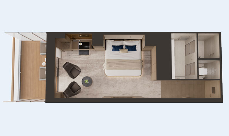 The terrace suite.